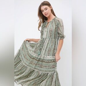 Tiered maxi dress